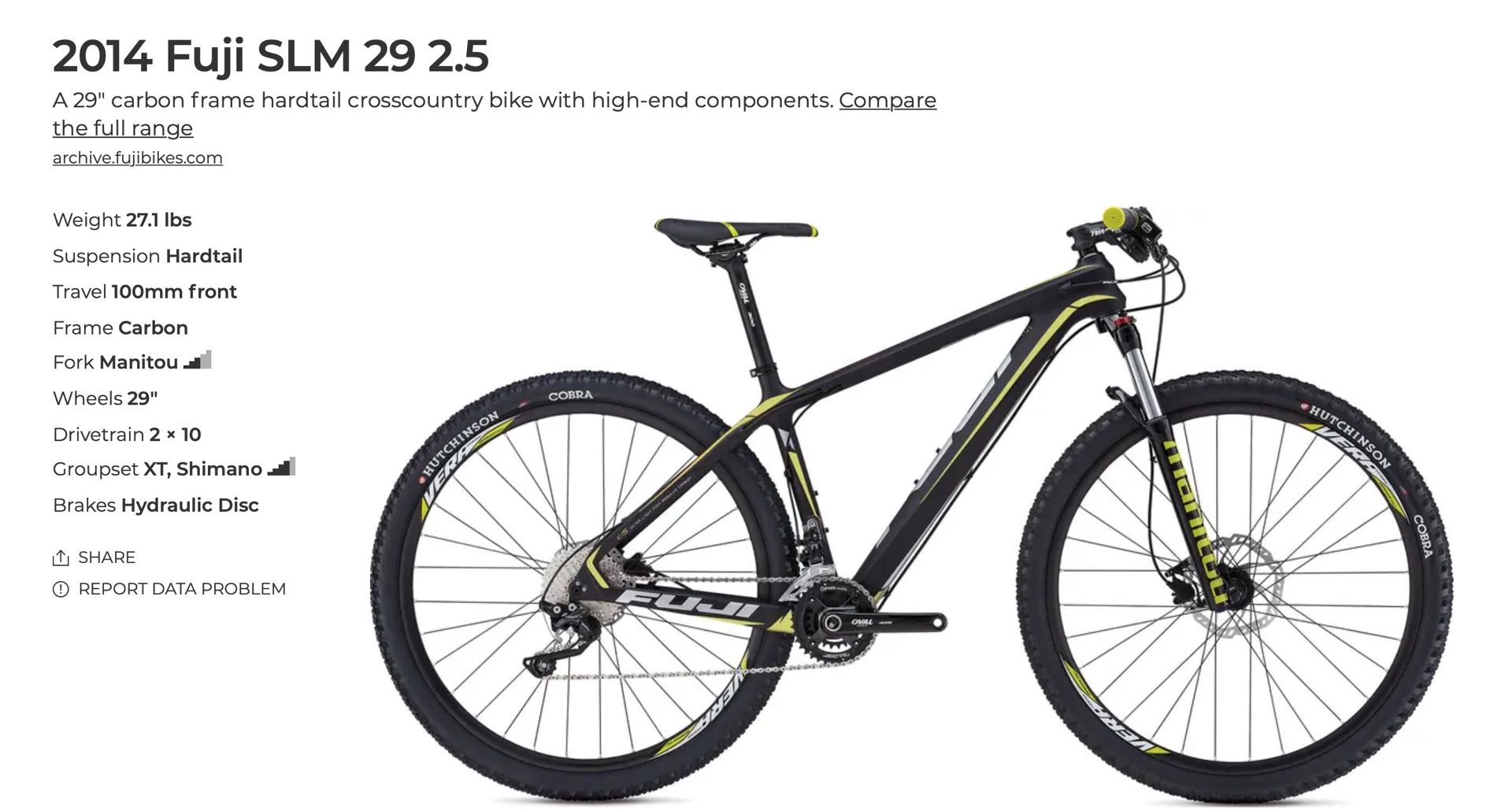 Frame Mtb Fuji 29 Carbono SLM 29 – Fuji Bikes Europe - Main Image