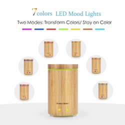 Bamboo Essential Oil Diffuser Aromatherapy 