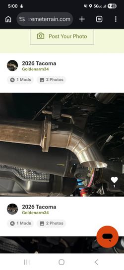 SXTH Off Road Off-Road Trail Exhaust Pipe
(24-26 Tacoma)