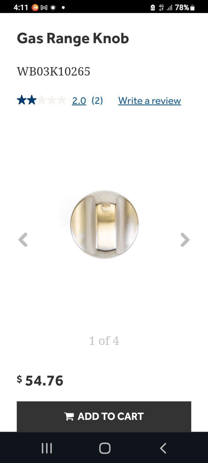 New Knobs For GE Stove. Gold In Color 6 + Available At $10 Each. If You Buy More Than 1 We Can Make A Deal. GE Stove Number # Is On Pic. $10each