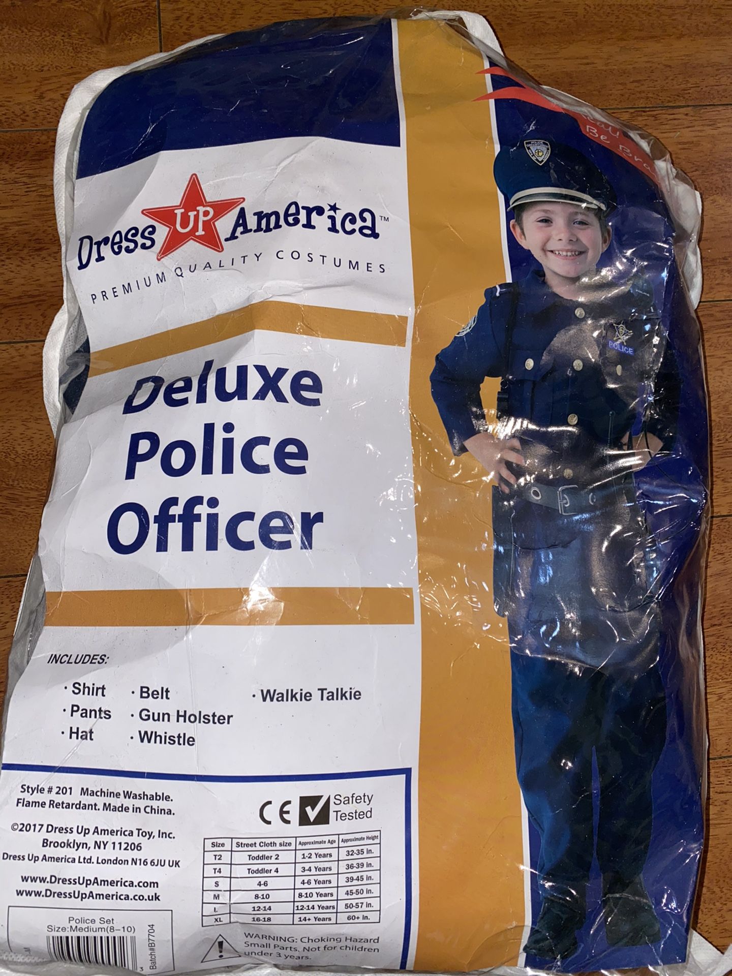 Police Costume- Size 8 w/ all accessories