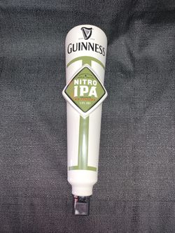 Guinness Nitro IPA Beer Tap Handle Ceramic 11.5 New Has Guinness Only Bottom Connector