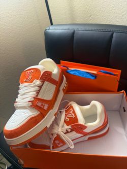 Louis Vuitton LV Trainer Sneakers Orange White
