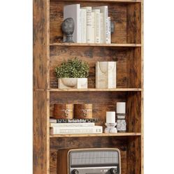IRONCK Industrial Bookshelves and Bookcases Floor Standing 6 Shelf Display Storage Shelves.