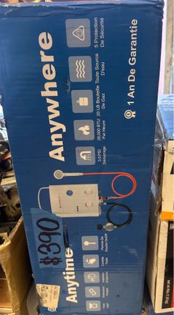 New portable tankless water heater