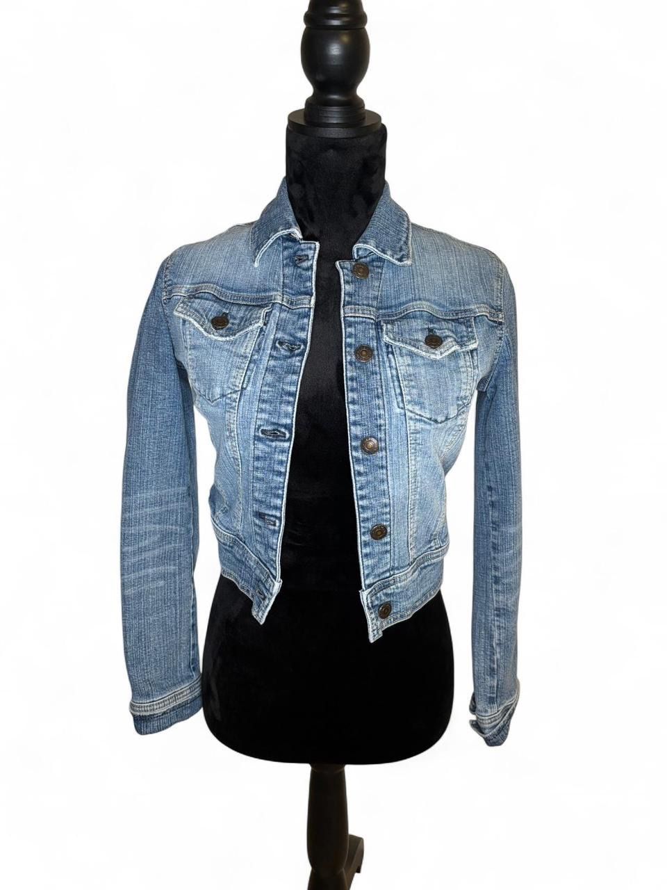 Wax Jean Blue Denim Jacket Size Small