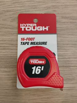 NEW 16-FOOT HYPER TOUGH / Red  TAPE MEASURE w/ Locking feature