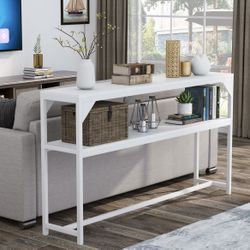 Console Table White 70 Inches 