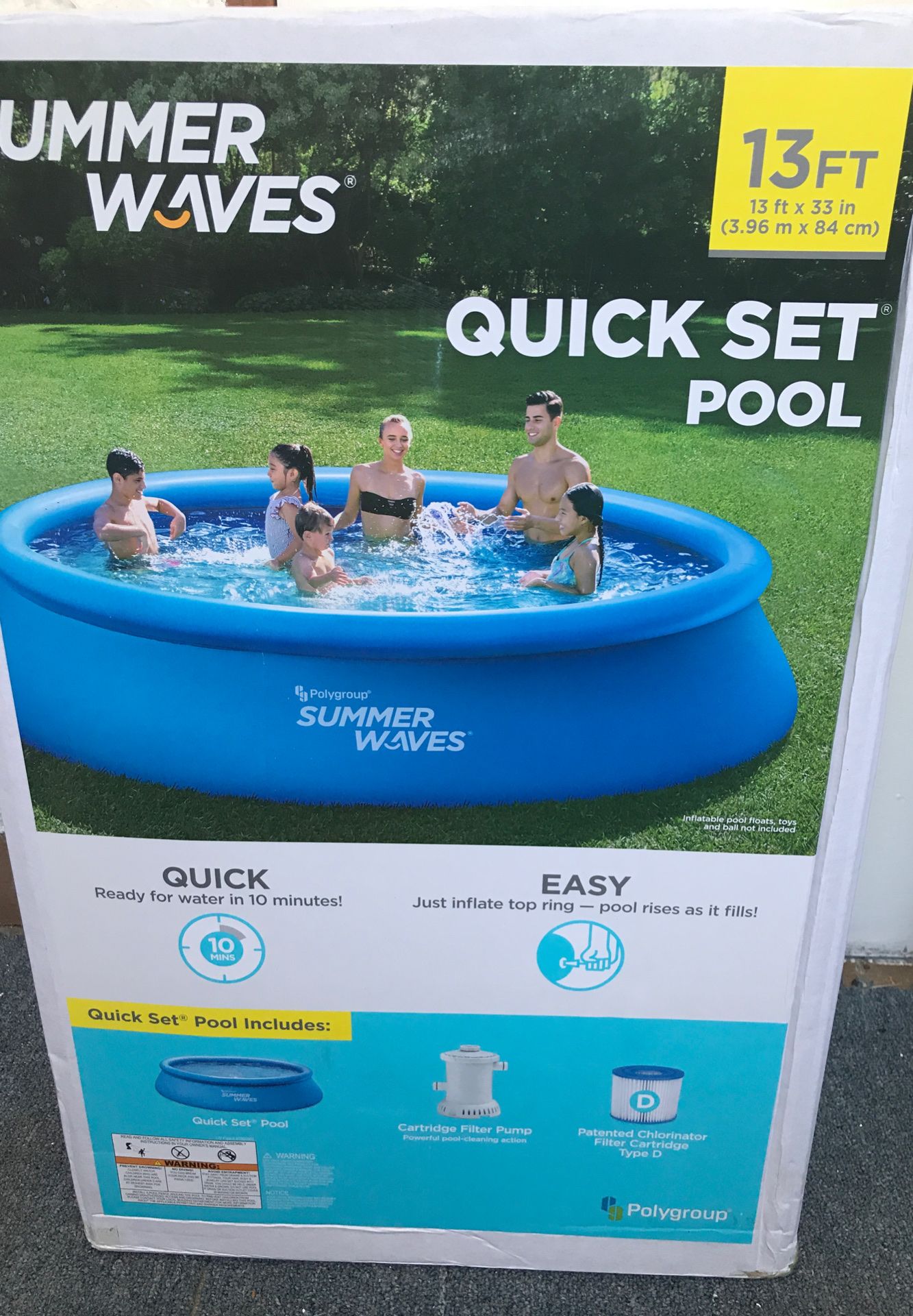 13 BY 33 POOL💦💧BRAND NEW IN THE BOX