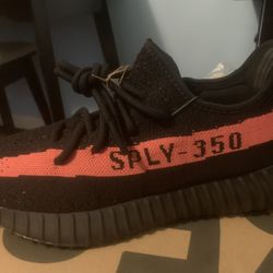 Yeezy 350 V2 Red Core Strip Authentic 