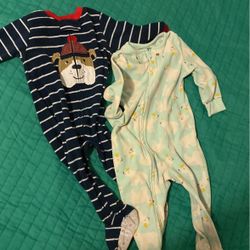 12 Month Baby Fleece Sleepers 