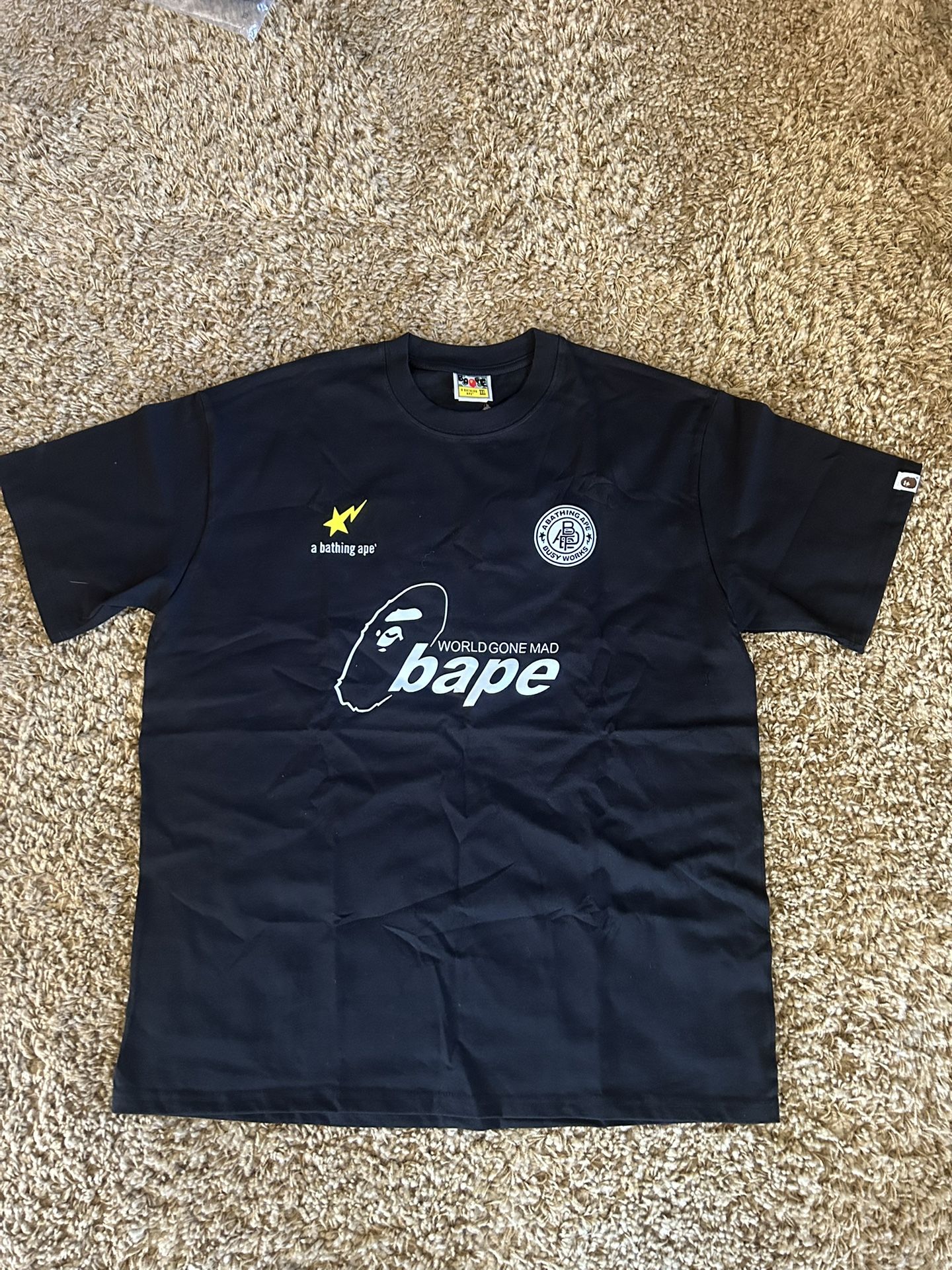 Black BAPE Worldwide Mad Bape T-shirt
