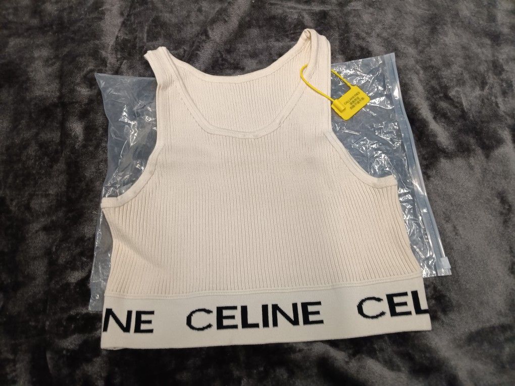 Celine Crop Top Woman's Size LARGE
