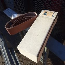3 X 24 Sanding Belts, 36 grit. 4 Belts