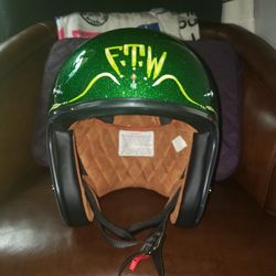 Builtwell 3/4 Helmet With Snaps For Face Shield.