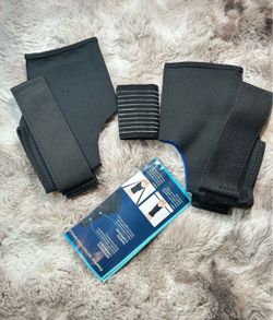 Ankle Brace Compression Support with Removable Fishnet Strap (L)