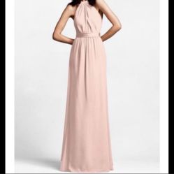 Vera Wang Blush Halter Bridesmaids Dress