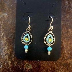 Turquoise El Sol Earrings