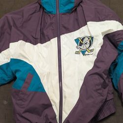 Vintage Anaheim Mighty Ducks 90s Pro Player Puffer Jacket XLarge XL Men Hockey