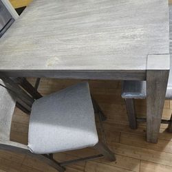 Kitchen Table With 2benches And 2 Chairs