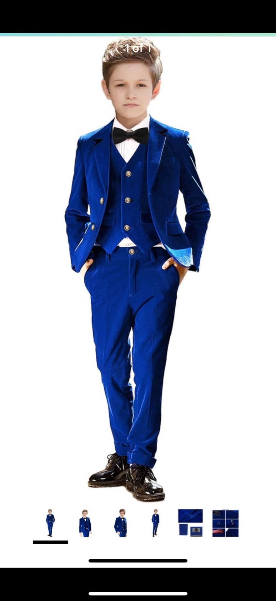 Blue Velvet, Three-Piece Suit Size8
