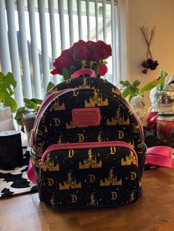 Loungefly pink Disney mini backpack