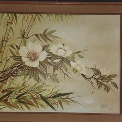 Wing Lee Painting - Bamboo and Flowers