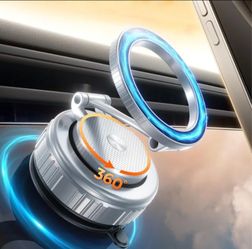 Vacuum Magnetic Car Phone Holder for MagSafe, Suction Cup Mount