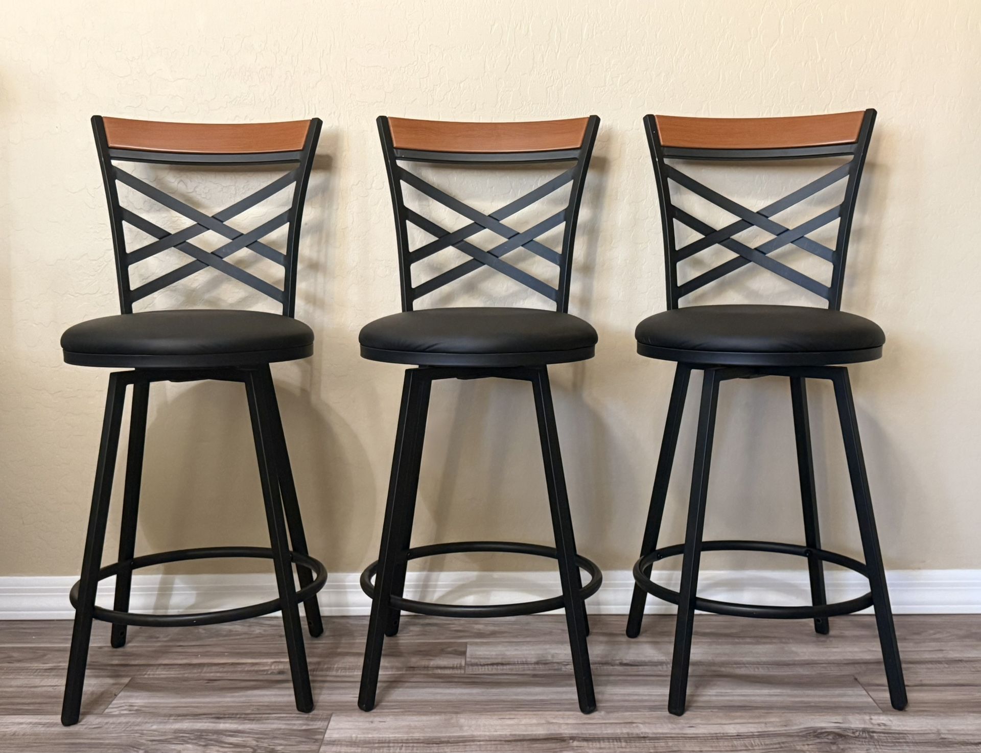 3 Island/counter Swivel Chairs