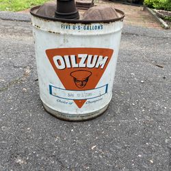Vintage Oilzum 5 Gallon Oil Drum