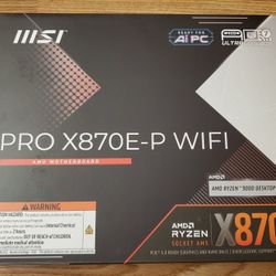 NEW MSI Pro X870E-P WiFi AM5 AMD Ryzen DDR5 Motherboard