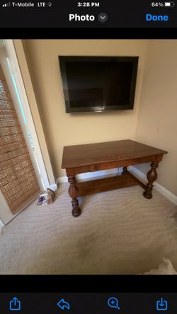 TV and  desk