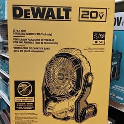 DEWALT 20V MAX (279.4 mm) CORDLEES JOBSITE FAN (TOOL ONLY)