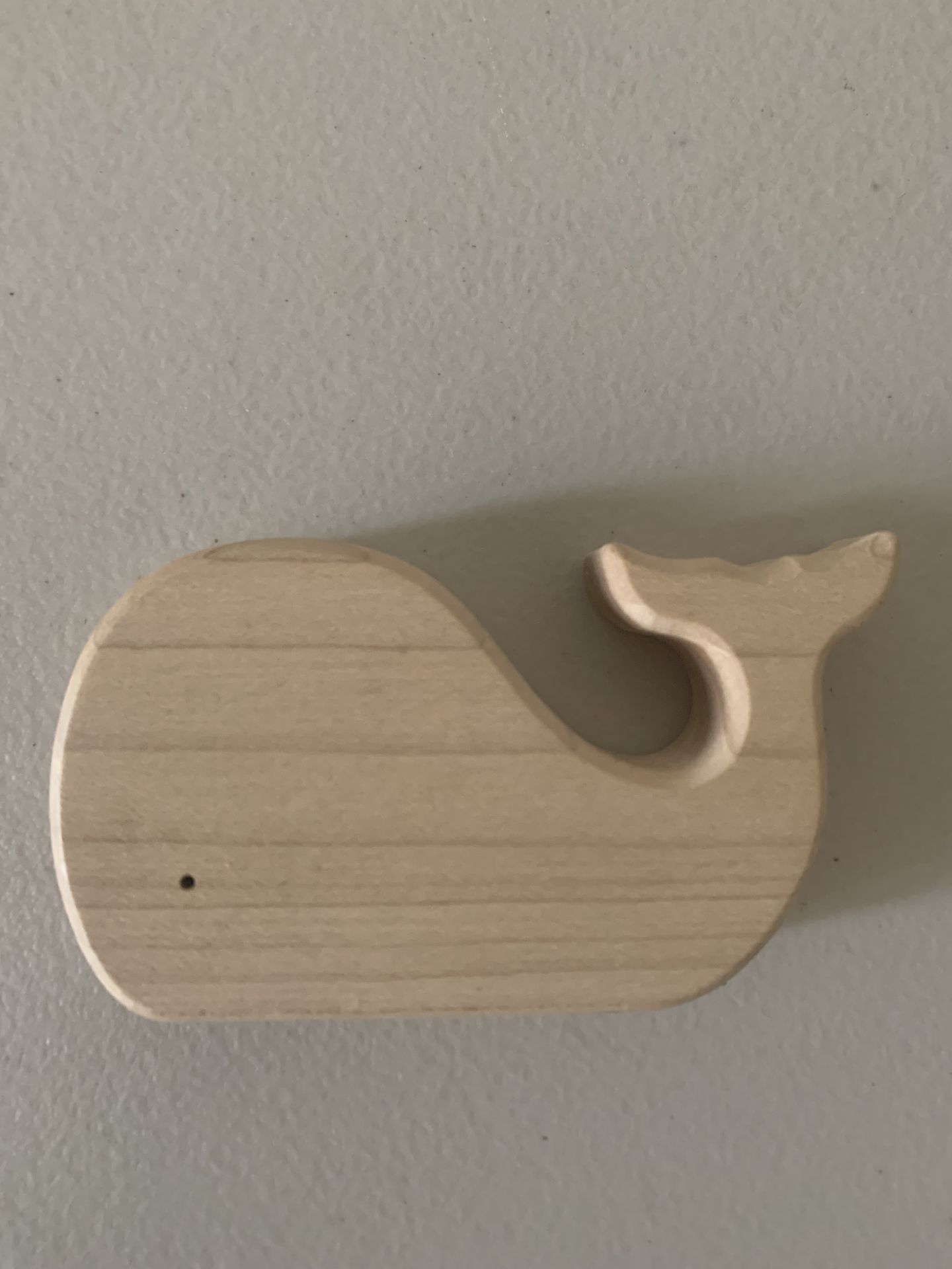 Sarah’s silks wooden whale toy