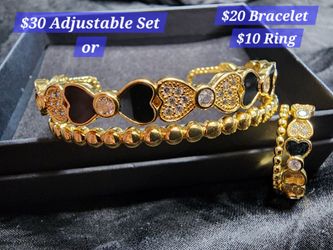 18k Gold Adjustable Set