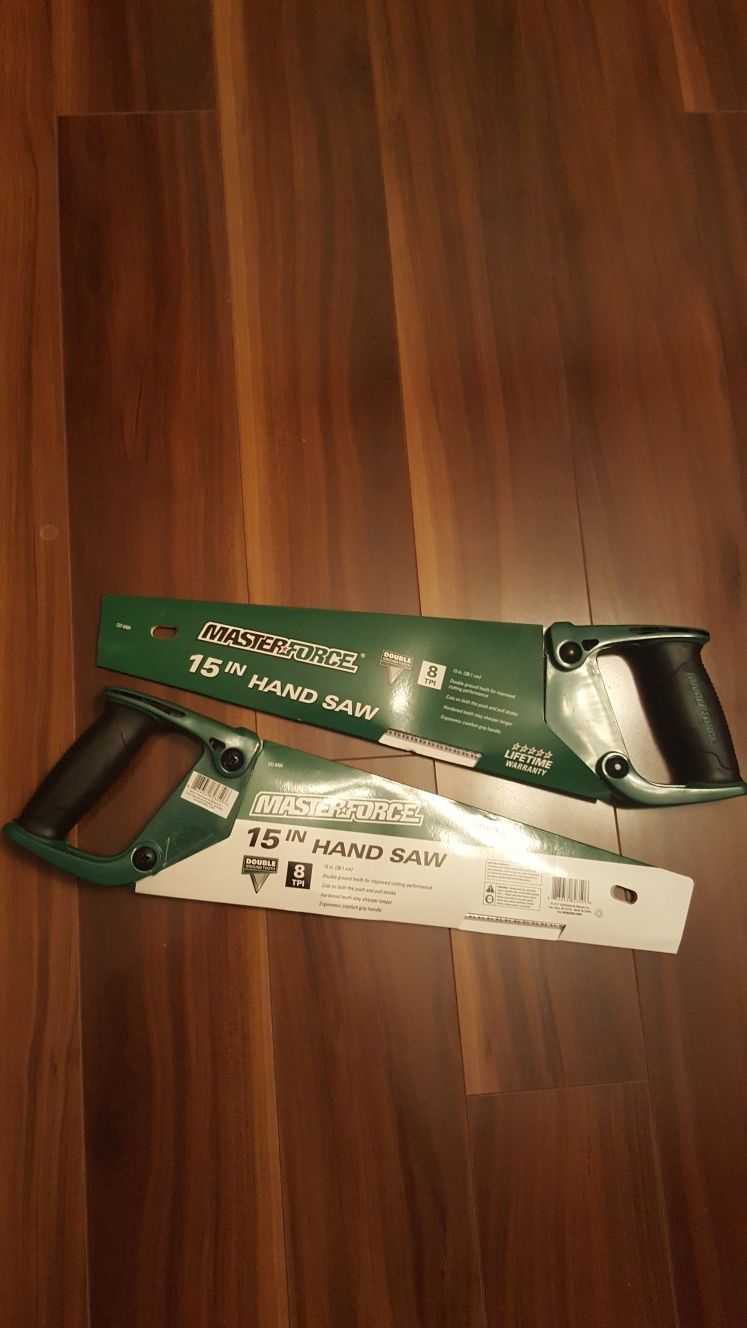 Brand new handsaws