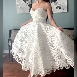 NWT Jadore Midi Wedding Dress Or Tea Length Dress