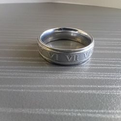 FULL sterling Silver Roman Number Ring
