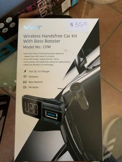 YAT wireless handsfree car kit with bass booster