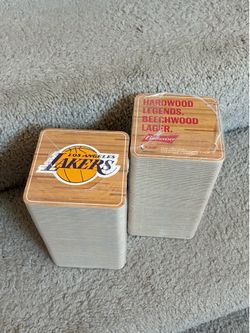 200 beer coasters sealed Budweiser LA LAKERS