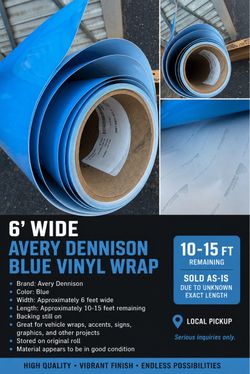 Avery Dennison blue warp