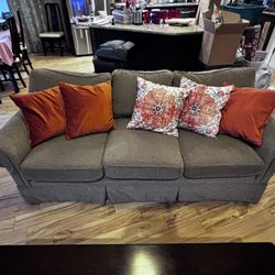 Grey 3-Seater Sofa - $200