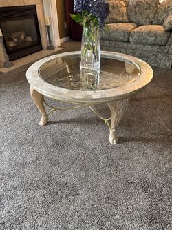Lv. Rm. “Coral” Coffee, 2 End Tables, Couch Table