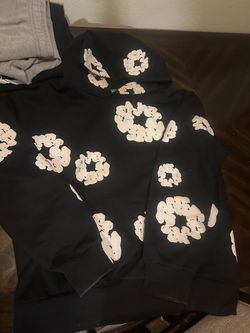 Denim Tears Cotton Wreath Hoodie Black size large