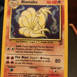 Rare Holo Ninetales Pokémon Card