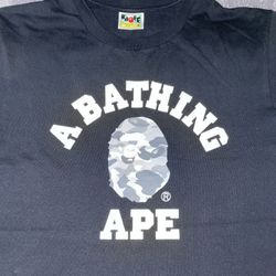 Bape College Tee ( Grey Honeycomb Camo)