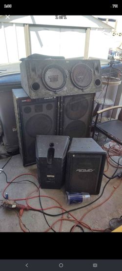 Mixed Lot of PA and Audio Speakers