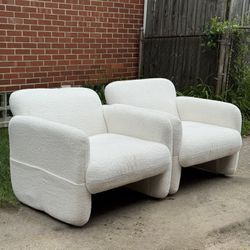 Modern Bouclé Accent Chairs