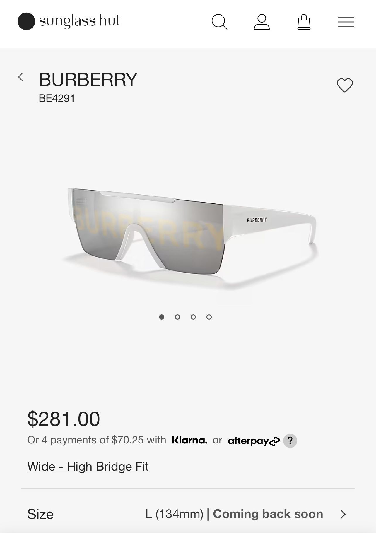 BURBERRY BE4291 Sunglasses