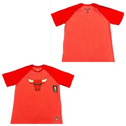 Chicago Bulls Ultra Game Red Practice T Shirt Mens Large & XL New 